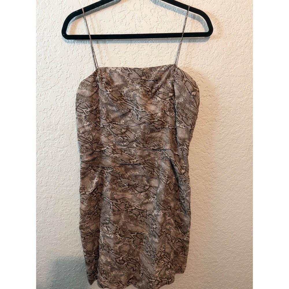 Chetta B Evening Snake Print Mini Dress 12 Vintage Bergdorf Goodman Chic